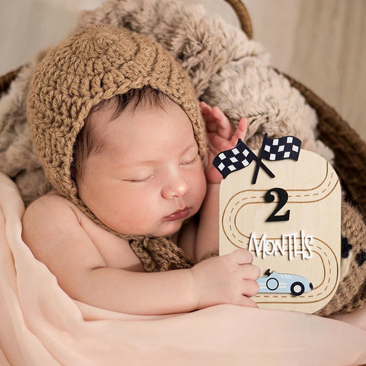 Baby Announcement Sign, Wooden Hello World Newborn Welcome Sign Name Plaque Personalized Birth Announcement Board